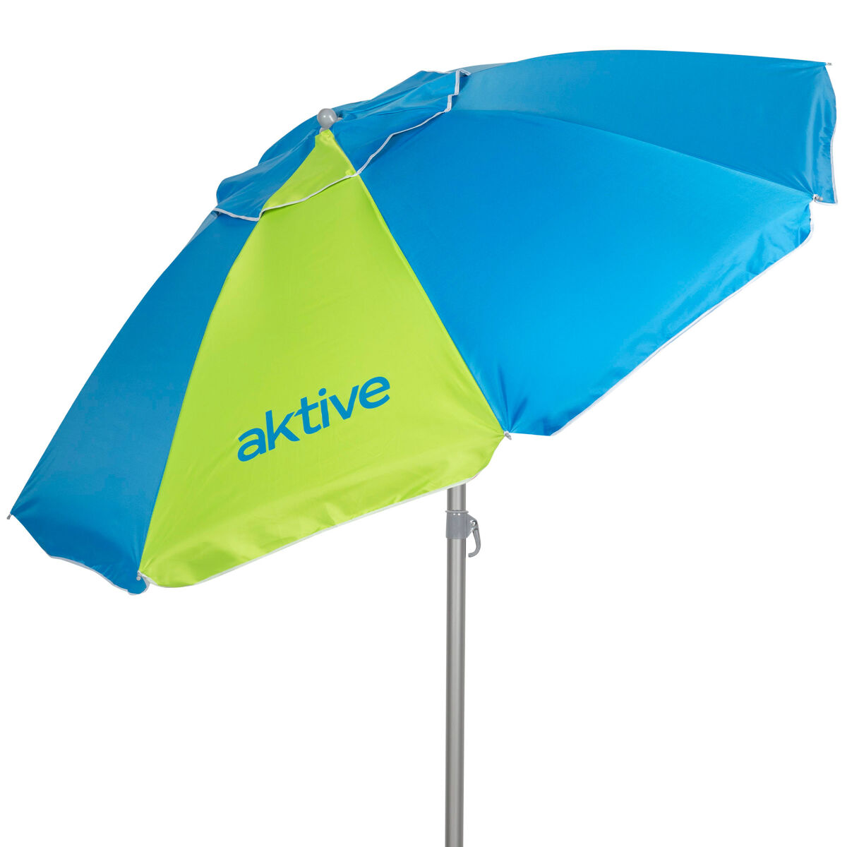Aktive sombrilla playa antiviento 8 varillas 220 cm azul y verde (envío aleatorio)