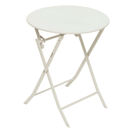 Mesa redonda dobrável para área externa Greensboro, jardim, terraço, estilo moderno, cor argila, 60x71 cm Mesa redonda dobrável para área externa Greensboro, jardim, terraço, estilo moderno, cor argila, 60x71 cm