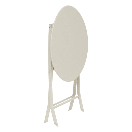 Mesa redonda dobrável para área externa Greensboro, jardim, terraço, estilo moderno, cor argila, 60x71 cm Mesa redonda dobrável para área externa Greensboro, jardim, terraço, estilo moderno, cor argila, 60x71 cm