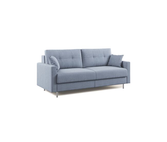 Megan sofá convertible en microfibra extraíble 208 cm (mat. 160x197) azul claro