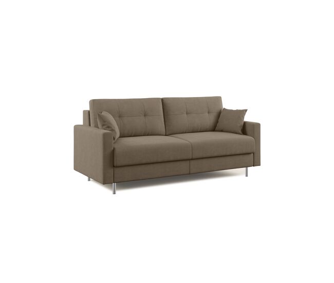 Megan sofá convertible en microfibra extraíble 208 cm (mat. 160x197) marrón