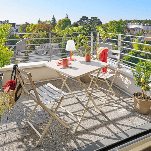 Mesa dobrável quadrada Greensboro para área externa, 2 lugares, jardim, terraço, cor argila, 70x71 cm Mesa dobrável quadrada Greensboro para área externa, 2 lugares, jardim, terraço, cor argila, 70x71 cm