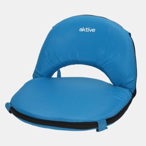 Aktive Assento dobrável azul com encosto ajustável