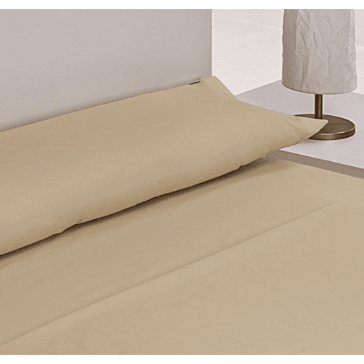 A Folha de Cama Lisa de Microfibre do Bege Cama 150cm Donegal Collections