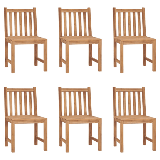 vidaXL Cadeiras de jardim 6 pcs madeira de teca maciça vidaXL Cadeiras de jardim 6 pcs madeira de teca maciça