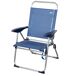 Aktive Silla plegable de playa con 4 posiciones Aktive Silla plegable de playa con 4 posiciones Azul