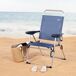Aktive Silla plegable de playa con 4 posiciones Aktive Silla plegable de playa con 4 posiciones Azul