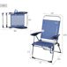 Aktive Silla plegable de playa con 4 posiciones Aktive Silla plegable de playa con 4 posiciones Azul