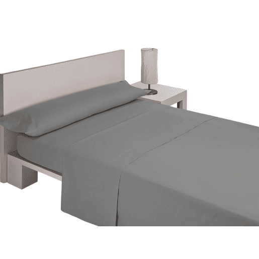 A Folha de Cama Lisa de Microfibre do Preto Cama 150cm Donegal Collections
