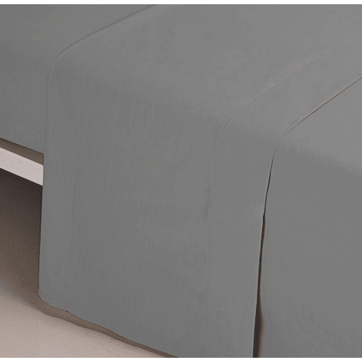 A Folha de Cama Lisa de Microfibre do Preto Cama 150cm Donegal Collections