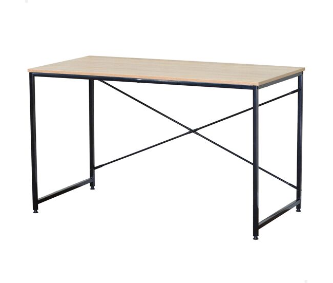 Max home escritorio madera y acero 120x60x71 cm