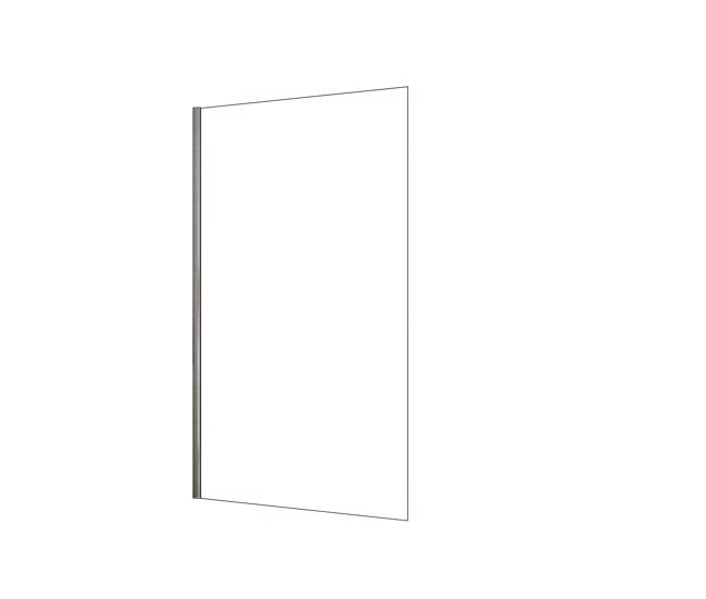 Mampara de ducha fija panel pantalla fija vidrio templado de 8mm con tratamiento antical perfil cromo (138-140)x200cm