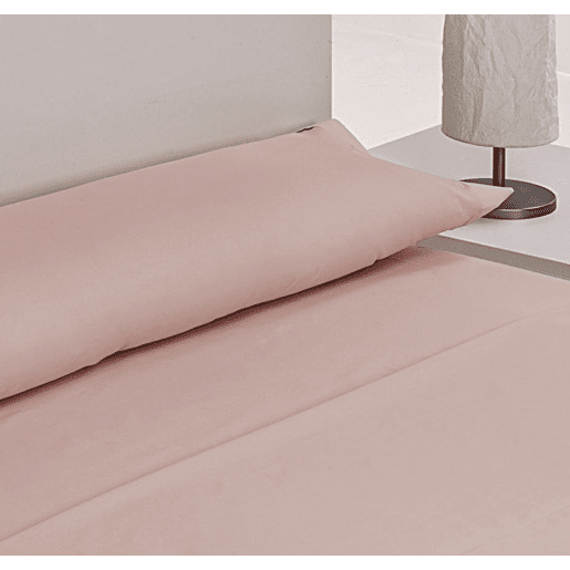 A Folha de Cama Lisa de Microfibre do Rosa Cama 90cm Donegal Collections