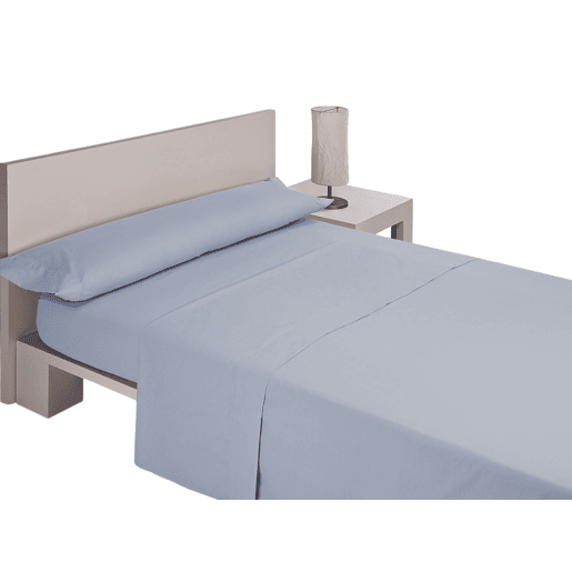 A Folha de Cama Lisa de Microfibre do Azul Cama 150cm Donegal Collections