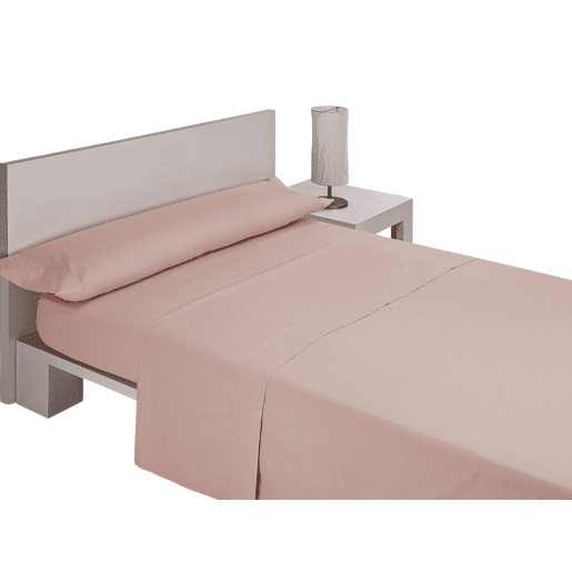 A Folha de Cama Lisa de Microfibre do Rosa Cama 105cm Donegal Collections