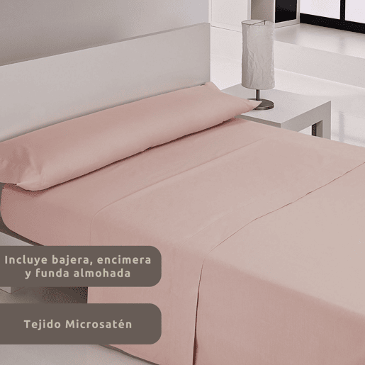 A Folha de Cama Lisa de Microfibre do Rosa Cama 105cm Donegal Collections