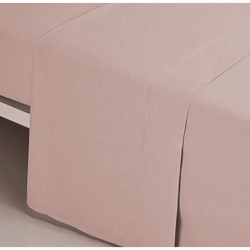 A Folha de Cama Lisa de Microfibre do Rosa Cama 180cm Donegal Collections