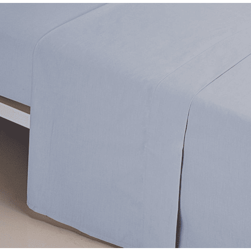A Folha de Cama Lisa de Microfibre do Azul Cama 90cm Donegal Collections