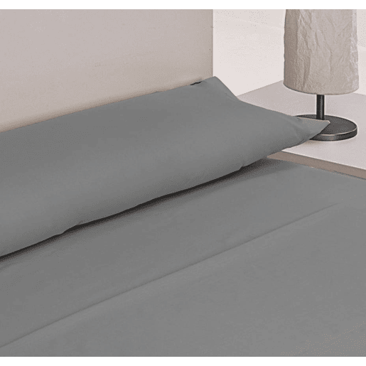 A Folha de Cama Lisa de Microfibre do Preto Cama 90cm Donegal Collections