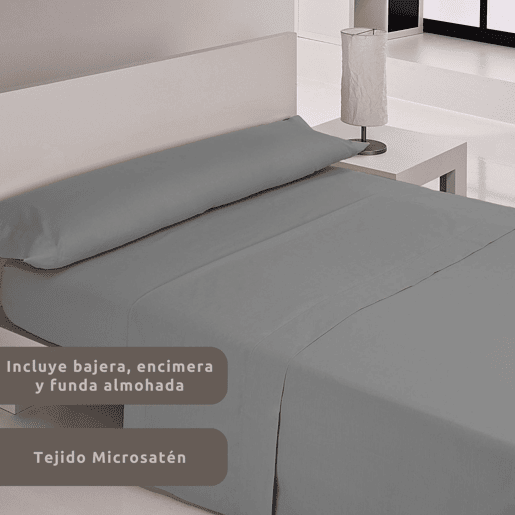 A Folha de Cama Lisa de Microfibre do Preto Cama 90cm Donegal Collections