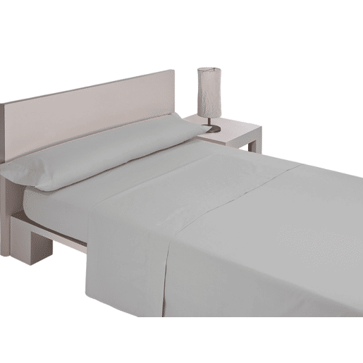 A Folha de Cama Lisa de Microfibre do Cinza Cama 180cm Donegal Collections
