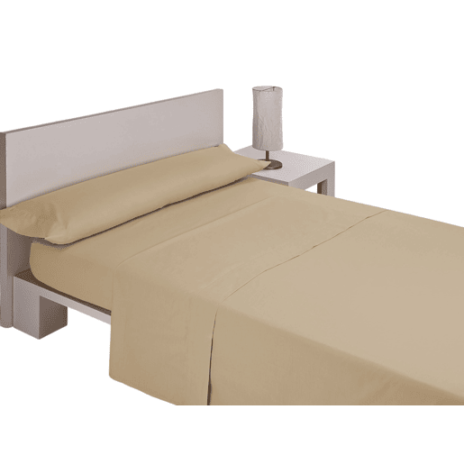 A Folha de Cama Lisa de Microfibre do Bege Cama 105cm Donegal Collections