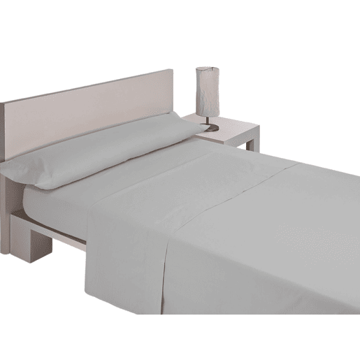 A Folha de Cama Lisa de Microfibre do Cinza Cama 105cm Donegal Collections