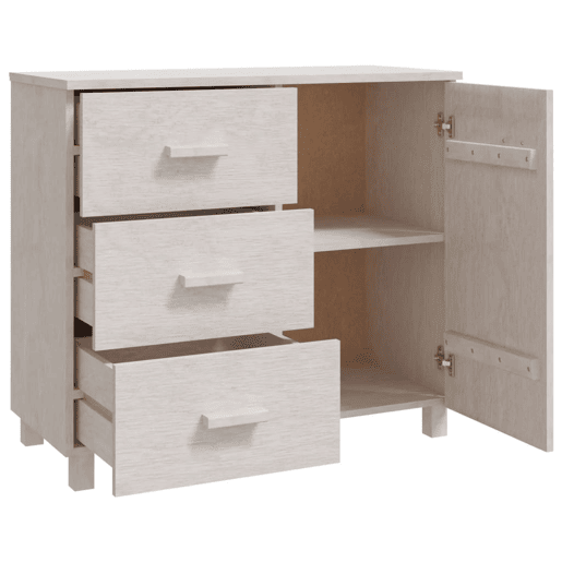 vidaXL Aparador HAMAR 90x40x80 cm pinho maciço branco vidaXL Aparador HAMAR 90x40x80 cm pinho maciço branco