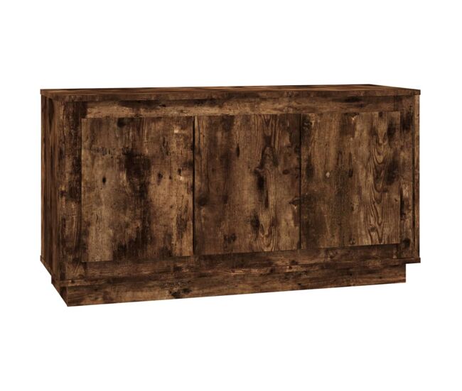 Vidaxl aparador madera contrachapada roble ahumado 102x35x55 cm