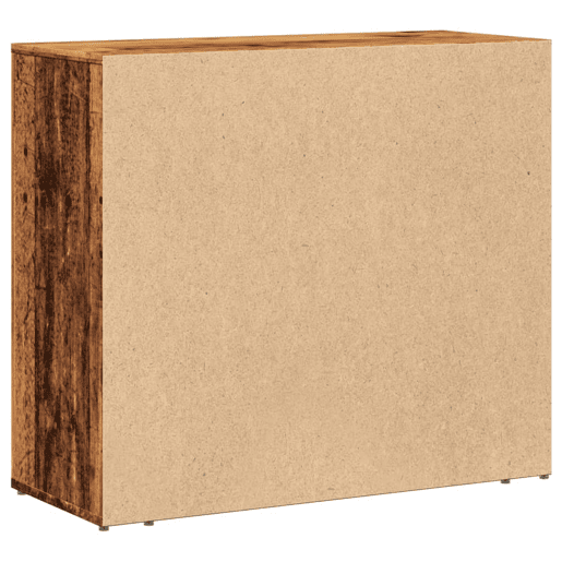 vidaXL Aparador 80x33x70 cm derivados de madeira madeira velha