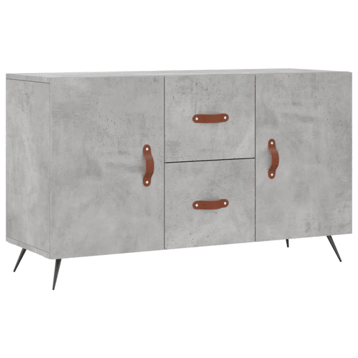 vidaXL Aparador 100x36x60 cm derivados de madeira cinzento cimento