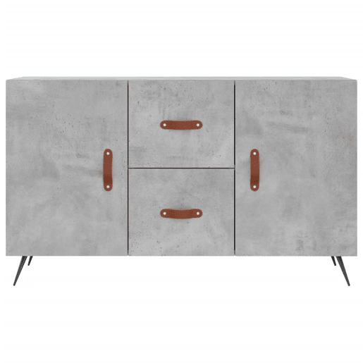 vidaXL Aparador 100x36x60 cm derivados de madeira cinzento cimento