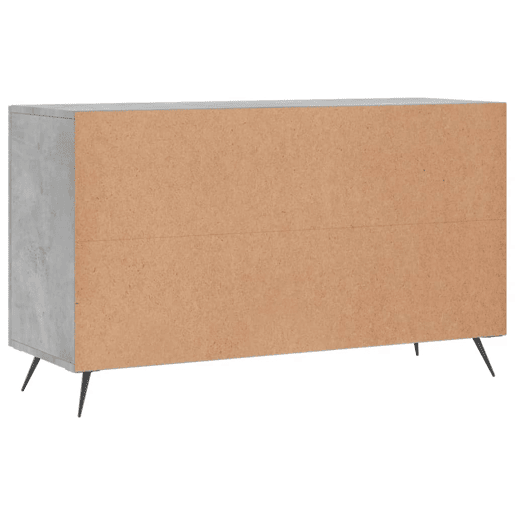 vidaXL Aparador 100x36x60 cm derivados de madeira cinzento cimento
