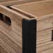 Cajones de madera impresos set 3 pzas Cajones de madera impresos set 3 pzas Marrón