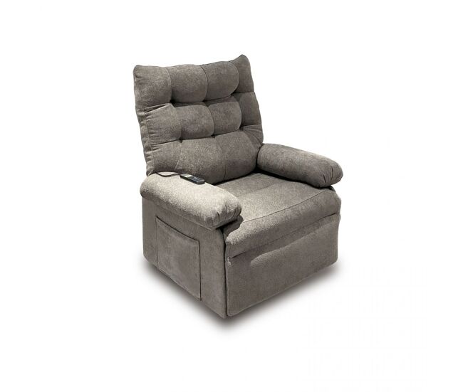 Sillón relax ergonómico en gris tabaco 90x82 cm cosmo lift gris tabaco 90 x 102 x cm