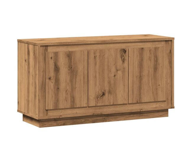 Vidaxl aparador roble artisan 102x35x55 cm madera de ingeniería