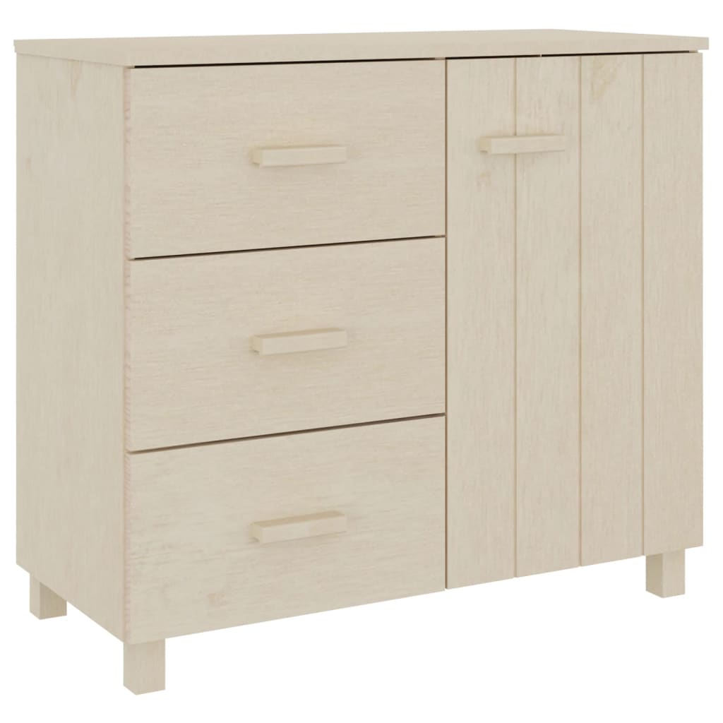 Vidaxl aparador hamar madera de pino maciza marrón miel 90x40x80 cm