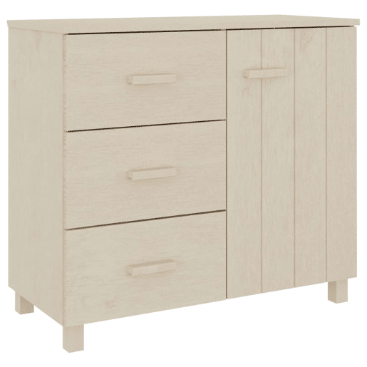 vidaXL Aparador HAMAR 90x40x80 cm pinho maciço castanho-mel