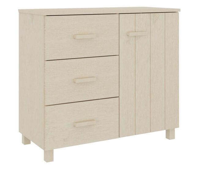 Vidaxl aparador hamar madera de pino maciza marrón miel 90x40x80 cm