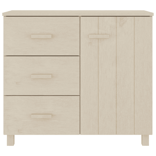 vidaXL Aparador HAMAR 90x40x80 cm pinho maciço castanho-mel