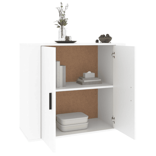 vidaXL Aparador 80x33x70 cm madeira processada branco vidaXL Aparador 80x33x70 cm madeira processada branco
