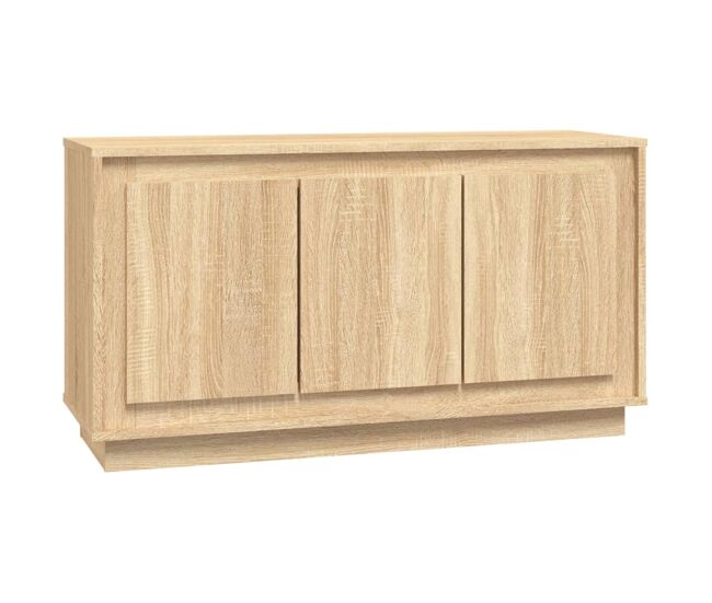 Vidaxl aparador madera contrachapada roble sonoma 102x35x55 cm