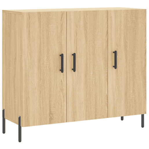 vidaXL Aparador 90x34x80 cm madeira processada cor carvalho sonoma vidaXL Aparador 90x34x80 cm madeira processada cor carvalho sonoma