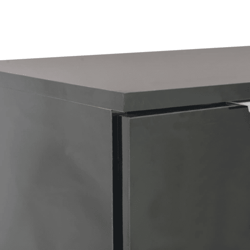 vidaXL Aparador 107x35x80,5 cm preto brilhante