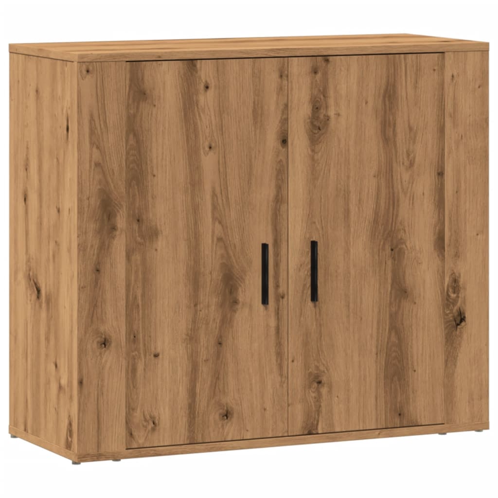 Vidaxl aparador madera de ingeniería roble artesanal 80x33x70 cm