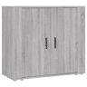 vidaXL Aparador 80x33x70 cm derivados de madeira cinzento sonoma