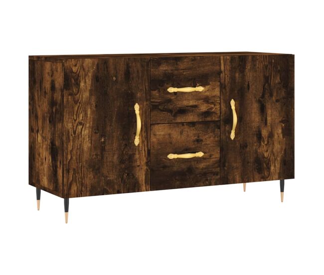 Vidaxl aparador madera de ingeniería roble ahumado 100x36x60 cm