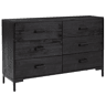vidaXL Aparador 110x35x70 cm pinho maciço preto