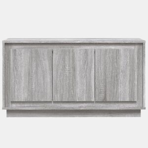 vidaXL Aparador 102x35x55 cm derivados de madeira cinzento sonoma
