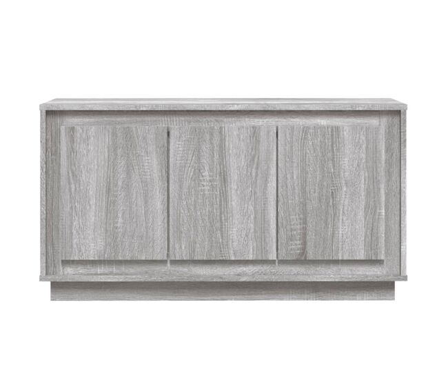 Vidaxl aparador madera contrachapada gris sonoma 102x35x55 cm